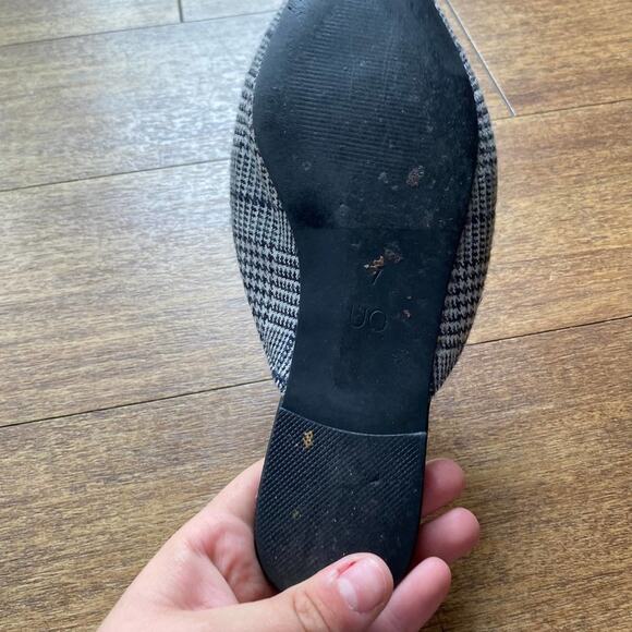 Urban Outfitters Houndstooth Bow Tie Mule Slides Slip-On Pointed-Toe Size 7 - Picture 6 of 8